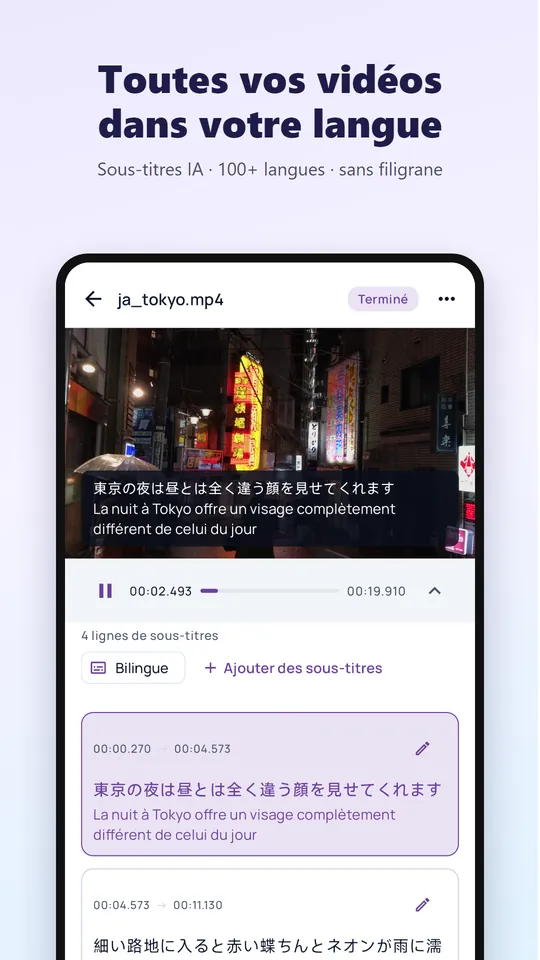 Traduction vocale de vidéos