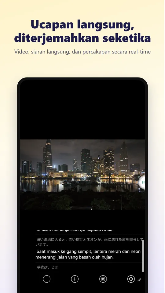 Terjemahan suara real-time