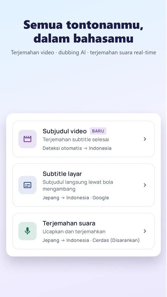 Terjemahkan video apa pun ke bahasamu